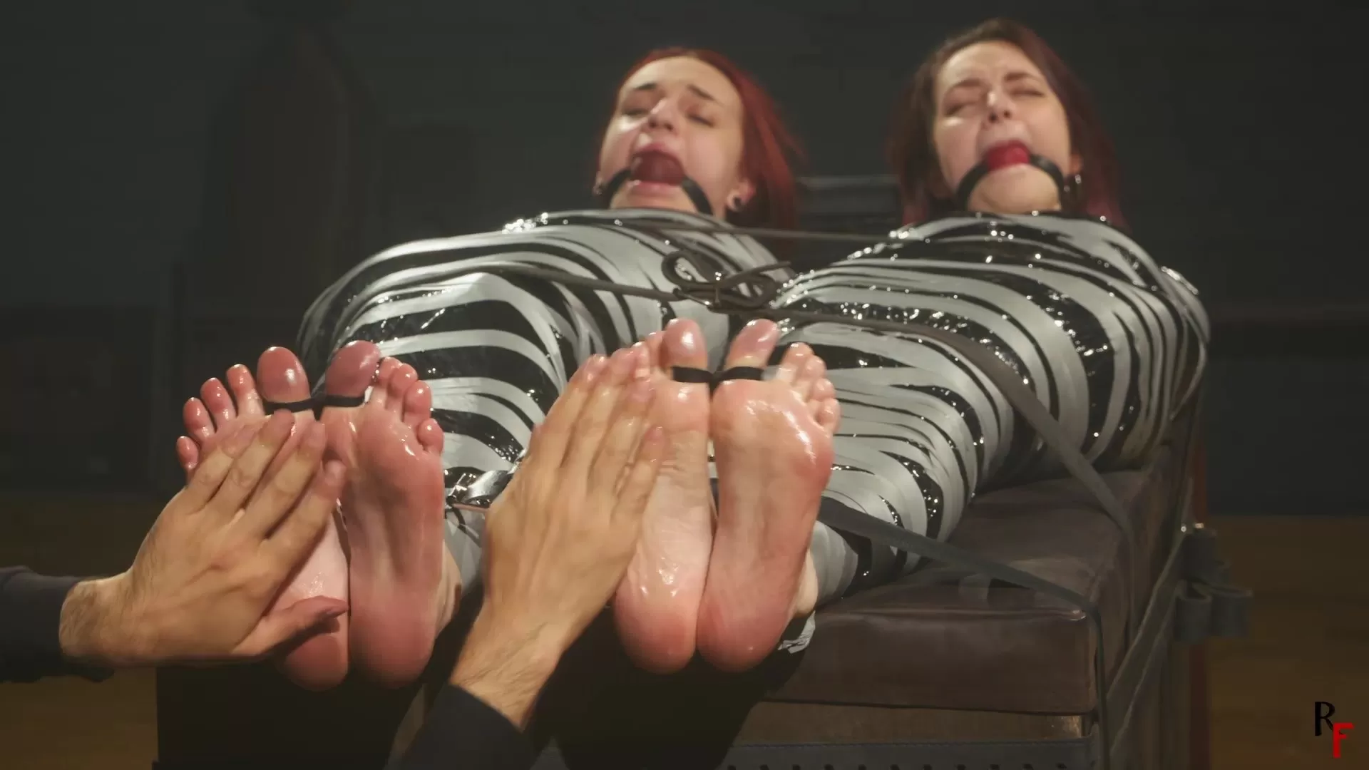 RFStudioProduction – Elaria and Tilda – Double Mummification and Foot Tickling.webp